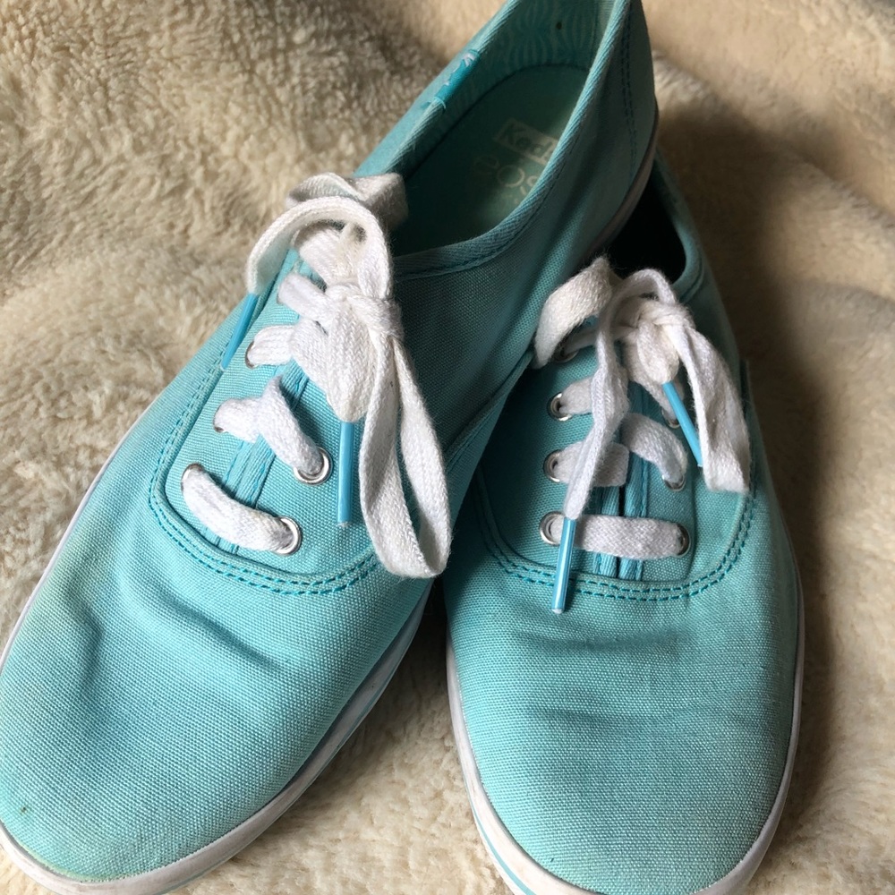 Baby Blue Keds Sneakers. Good Condition W7 Preppy Tiffany Blue Classic Cute